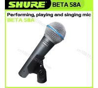 Microphone filaire SHURE BETA 58A, microphone dynamique portable pour performance, soirée, chant, karaoké, scène, livraison directe Argent