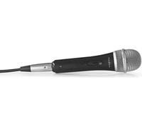 Microphone fileté | Cardioïde | Câble amovible | 5,00 m | 50 Hz - 15 kHz | 600 ohms | -72 dB | Bouton ON / OFF | Valise incluse | Abs / Aluminium | Gris / noir