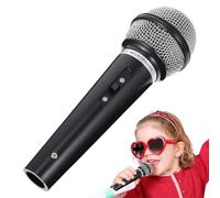 Microphone fin - ABS, 1,97 x 1,97 x 6,5 po Proporro de microphone faux design durable | Jouet éducatif, accessoire de scène réaliste pour fêtes, salles de classe, karaoké, théâtre, cosplay et
