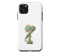 Microphone Fleuri Vintage Chant et Musique Coque pour iPhone 11 Pro Max