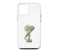 Microphone Fleuri Vintage Chant et Musique Coque pour iPhone 12/12 Pro