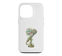 Microphone Fleuri Vintage Chant et Musique Coque pour iPhone 13 Pro