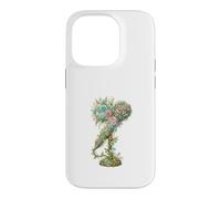 Microphone Fleuri Vintage Chant et Musique Coque pour iPhone 14 Pro