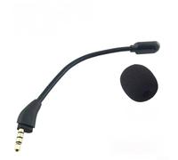 Microphone flexible de rechange pour casque de jeu Cloud III avec suppression du bruit avec prise jack 3,5 mm, tube réglable pour un chat vocal clair, noir