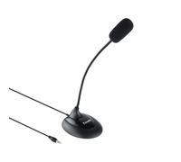 Microphone flexible multimédia Tooq - Connexion Jack 3,5 mm 2M Noir