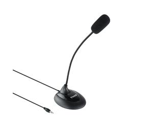 Microphone flexible multimédia Tooq - Connexion Jack 3,5 mm 2M Noir