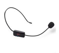 Microphone FM sans fil avec affichage numérique, rechargeable 87-108 MHz radio micro pour haut-parleur, enseignement, guide touristique, ventes et réunions