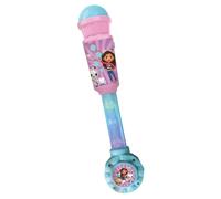 Lexibook Microphone lumineux Gabby et la Maison Magique, Jeu musical, haut-parleur, bleu/rose