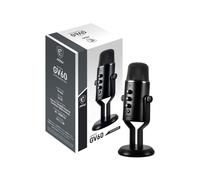 Microphone Gaming MSI IMMERSE GV60 Streaming Mic Noir, 24 bit/96 kHz, Cardioïde/Omnidirectionnel/Bidirectionnel/Stéréo, USB Type-C, Câble 3m, Windows/macOS