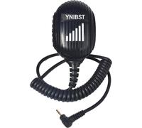 Microphone Haut-Parleur Portable pour Talkie-walkie, Radio Micro de connecteur 2.5mm, Compatible avec Motorola Talkabout TLKR T62, T82, T82 Extreme, T92 H2O Radio (Noir)
