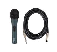 Microphone - HQ POWER - Micro chant dynamique professionnel - Noir - XLR - Avec mallette