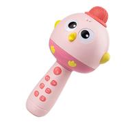 Microphone jouet, 2 en 1, haut-parleur portable en forme de poule avec lecteur de musique | jouets musicaux rechargeables pour chanter avec lumière LED | pour fêtes et rassemblements à la maison, Noël