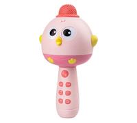 Microphone Jouet pour, Lecteur de Musique Portable 2 en 1 en Forme de Poulet, Microphone Portable Rechargeable avec lumière LED | pour garçons et Filles, Maison, réunion de Famille, Salon
