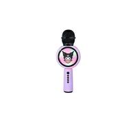 Microphone karaoké 2-en-1 BITTY BOOMERS PopSing LED sans fil Bluetooth 5.3 5W Kuromi Violet lavande