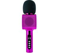 Bigben Interactive Microphone karaoké PARTYBTMIC2PK – Effets lumineux – Rose