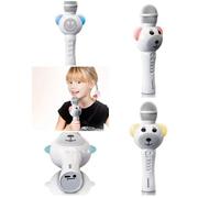 Microphone karaoké Bluetooth enfant Lumières RGB - batterie rechargeable