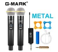 Microphone Karaoké G-Mark G24S,Micro Dynamique Sans Fil Pour Haut-Parleurs,Spectacle Ktv En Direct,Fête À Domicile,Église.G24S.