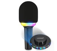 Microphone Karaoké Ledwood SINGMASTER, Effet LED RGB, Bluetooth, Effet 5 Voix, sur batterie 4H, Enceinte 15W, Jeu de lumière