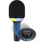 Microphone Karaoké Ledwood SINGMASTER, Effet LED RGB, Bluetooth, Effet 5 Voix, sur batterie 4H, Enceinte 15W, Jeu de lumière