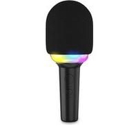 Microphone Karaoké Ledwood SINGMASTER, Effet LED RGB, Bluetooth, Effet 5 Voix, sur batterie 4H, Enceinte 15W, Recharge USB-C