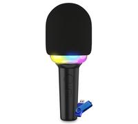 Microphone Karaoké Ledwood SINGMASTER, Effet LED RGB, Bluetooth, Effet voix, batterie 4H, Enceinte 15W, Recharge USB+Clé 32G