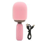 Microphone karaoké pour duo avec effets vocaux et sons magiques, haut-parleur Bluetooth 5.0, microphone sans fil portable pour l'enregistrement