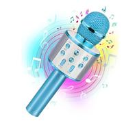 Microphone karaoké pour enfants, jouet cadeau de fête d'anniversaire pour enfants de tous âges 2, 3, 4, 5, 6 ans et plus, filles, garçons et tout-petits Pink