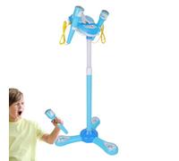 Microphone Karaoke pour,Machine Karaoke avec Musique,Set De Jeu Éducatif De Microphone sur Pied Jouets avec Support Debout Interactif pour - pour Les et Les Filles à la Maison