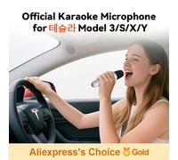 Microphone karaoké pour voiture T1-Nach, micro Caraoke rechargeable avec récepteur USB-A et USB-C, prise à utiliser, pas besoin de paire Two Mics