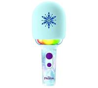 Lexibook Microphone Karaoké Bluetooth sans fil La Reine des Neiges – Effets lumineux multicolores