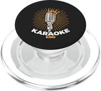 Microphone karaoké rétro pour Homme Chanteur de Nuit PopSockets PopGrip pour MagSafe