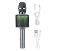 Microphone karaoké sans fil pour enfants et adultes, microphone Bluetooth avec effets de modification de la voix, bonne qualité.