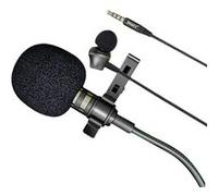 Microphone Lavalier 3.5mm Avec Ecouteur Pour TikTok Zoom YouTube 3m