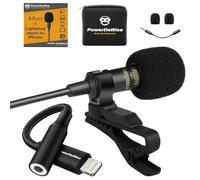Microphone Lavalier de qualité professionnelle avec adaptateur compatible avec iPhone, microphone à rabat pour X 11, 12, 13, 14 Pro, XR, XS, XS Max