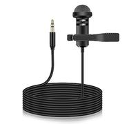 Microphone Lavalier de rechange pour Rode Wireless GO 2 II ME Système de microphone à clipser, micro mono omnidirectionnel 3,5 mm pour WIGO, 1,5 m