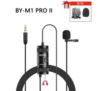 Microphone Lavalier filaire TRRS BY-M1 PRO/BY-M1 PRO II,3.5mm,pour Smartphone,appareil photo PC,enregistrement,diffusion en direct Youtube - Type M1 PRO II-FF01