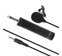 Microphone Lavalier Micro Professionnel pour Instrument à Revers pour Saxophone Erhu, Câble 5M, Noir (5 mètres de Long)