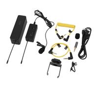 Microphone Lavalier Microphone Smart Noise Reduction Portable Mic de Revers pour Entretiens Camera en Plein Air