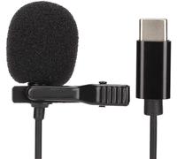 Microphone Lavalier Professionnel, Pince-Cravate Filaire De Type C Sur Microphone, Réduction Intelligente Du Bruit, Micro Lavalier Omnidirectionnel Pour Youtube, Interview, Vidéo, Etc.[X1729]