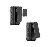 Microphone Lavalier sans Fil à Réduction de Bruit AI Enregistreur Portable de qualité Studio 2 émetteurs 1 Récepteur pour Podcast Interview Vlogs (BOYAMIQUE 2-02)