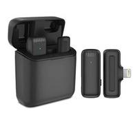 Microphone Lavalier sans fil Frohud Boîtier de Charge Bluetooth Apple iPhone,4.5*1.8*6.5-Noir Noir G