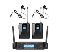 Microphone Lavalier Sans Fil G-MARK GLXD4 Professionnel UHF réinitialisation Mic Bodypack Casque Mort Réglable 50M Pour Spectacle Sur Scène - Type glxd4-lavalier-EU