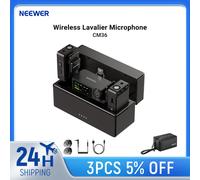 Microphone Lavalier Sans Fil NEEWER CM36 avec Étui de Charge, Contrôle par Application, Réduction de Bruit IA, Mini Micro pour iPhone Android