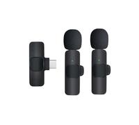 Microphone Lavalier Sans Fil, pour Enregistrement VidéO, Diffusion en Direct, TikTok, Vlog, Microphone Antibruit de PréSentation