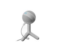 Logitech G Yeti Orb Microphone Gaming RVB à condensateur avec LIGHTSYNC, USB prêt à l’Emploi pour Streaming, cardioïde, pour PC/Mac - Blanc