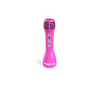 Microphone Lumineuse Sans Fil Bluetooth Party Mic, Fonction Karaoké 15W Rose