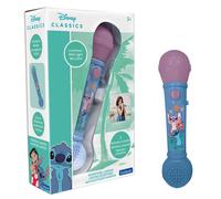 Lexibook Microphone lumineux Disney Stitch MIC80D – Haut-parleur, effets lumineux, bleu