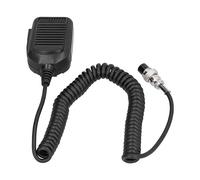 Microphone Main d’écoute 2 Voies 8 Broches pour IC - 25 IC - 28 IC - 38 IC - 45 IC - 48 - Son Clair Anti - Bruit, Coque PU Durable, idéal pour Agents de Patrouille et véhicules p