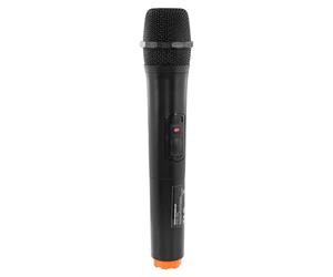 Microphone main sans fil VHF noir BoomTone DJ Travelsound Handmic 215 Compatible avec TRAVELSOUND15-VHF, Alimentation par Piles AA. Sonorisation, Karaoké, Chant, Discours.