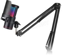 Microphone Mars Gaming MMIC-SC RGB avec bras de montage (Noir)